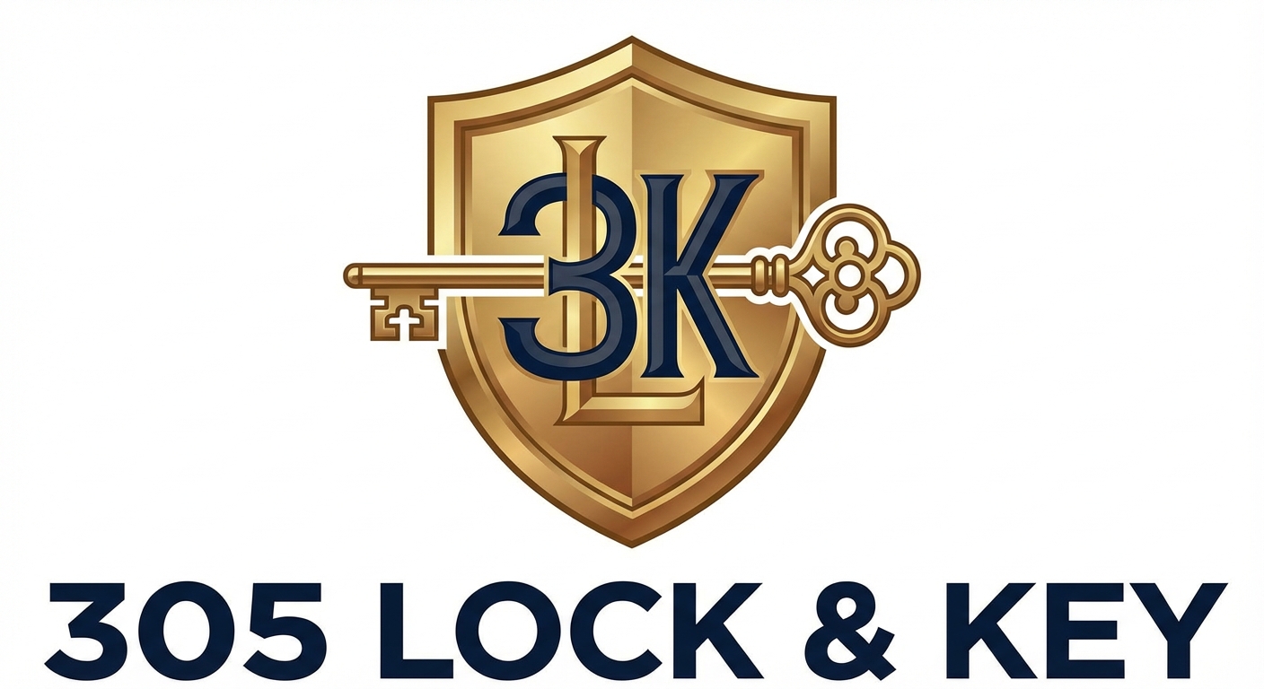 305 Lock & Key Logo